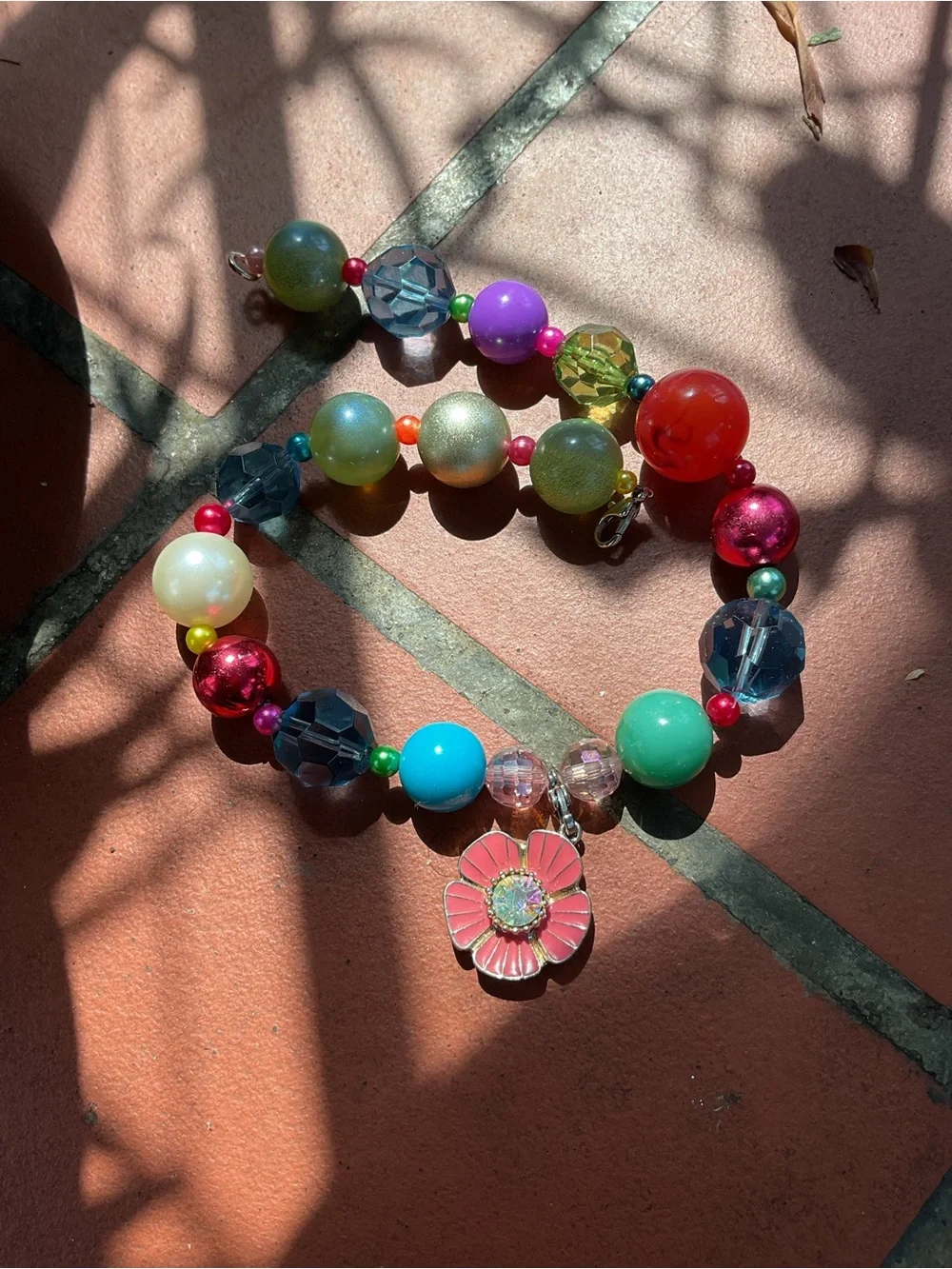 Really Cute Girl’s Colorful Pansy Necklace♥️💗
